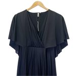 NWT ASOS Maternity Black Cape Back Pleated Long Maxi Dress Women’s Size 4 NEW Photo 9