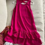 Loft Pink Ruffle Dress Photo 0