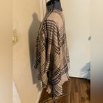 CHECKERED CAPE SHAWL Black Size undefined Photo 2
