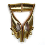 Butrich Bow Slide Pump in Gold Embossed Snake Size 40 (fits like an 8.5/9) Photo 3