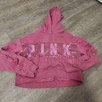 PINK - Victoria's Secret Victoria's Secret PINK Velvet Cropped Hoodie Size Small Photo 1