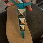 Vionic  Womens Rest Nala Toepost Sandal Teal Size 8 Photo 5