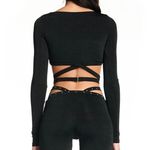 I am gia Black Violet Cut Out Top Photo 9