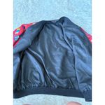 Notations Vintage‎  Nautical Flags Print Bomber Jacket Red Womens Large Photo 3