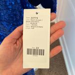 Christina Wu NWT  Celebration Sequin Bridesmaid Dress Royal Blue Size 22 Photo 10