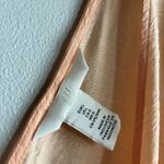 H&M Peach Crinkle Mini Dress – Deep V Neck Empire Waist Lightweight L Photo 3