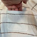 Blu Pepper White Henley Long Sleeve Top Size Small Photo 3