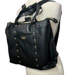 Victoria's Secret Studded Convertible Black Backpack Handbag Purse Tote Travel Photo 4