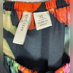 EST 1946 Women Bright Colorful Floral Lace Top Blouse Long Sleeve Tie Neck Sz XL Black Photo 12