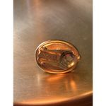 Fendi  Signed Single Vintage Gold Tone Clip on Earring Photo 5