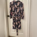 Vince Camuto Elegant Black and Pink Patterned Dress size 10 Photo 5