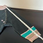 Camp Beverly Hills Canteen Vintage pullover sweater, geometric intarsia, size S Gray Photo 7