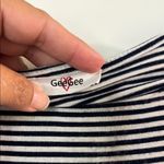 GeeGee Classic Navy and White Striped Tank Top Photo 1