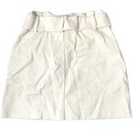 ZARA ‎ mini skirt corduroy belted paper bag waist small Photo 1
