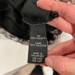 Byer California Y2K purple leopard lace ruffle 3D floral high neck top  Photo 2