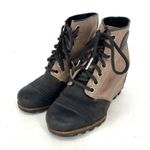 Sorel PDX Wedge Bootie Leather and Canvas Waterproof Women's Size 6.5 Photo 8