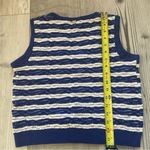 St. John Vintage  Sport ribbed sweater vest striped sz S wool blend tennis preppy Photo 2