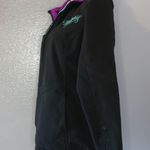 Zumiez Fly Racing black & purple fleece lined athletic winter jacket Photo 2