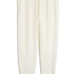 Madewell  White Beach Cover-Up Track Trousers Size Small EUC #1043-OAK Photo 0