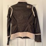 Affliction  Black Premium Flight Jacket Women’s Brown Size XS Photo 2