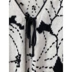Christopher & Banks Vtg  Hand Embroidered Tie Front Open Cardigan Sweater Size L Photo 2