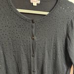 Merona Black Women's XL Cardigan Sweater Party Holiday Event Photo 3