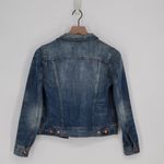 J.Crew  Indigo Classic Denim Trucker Jacket Dark Wash Jean Blue Women's XS Photo 1