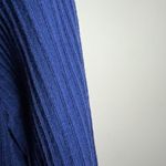 Nordstrom Collection Sweater Top Womens Large Blue Merino Wool Dolman High Low Photo 7