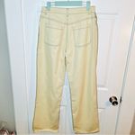 PRETTY GARBAGE Reversed Detail Cotton Pants Wide Leg Stone Cream M NWT Tan Size M Photo 8