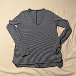 Lululemon Striped Long Sleeve Top - Black and White Photo 0