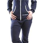 Unichill Nordic Navy Fair Isle Sweatshirt One Piece Jumpsuit Onesie Unisex Sz S Blue Photo 0