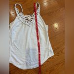 Free People  White Embellished Tank Photo 1