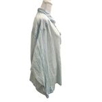 Free People  Western Relaxed Oversized Stripe Button Front Shirt size XS Photo 4