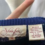 York Fair by Seiferts cardigan sweater medium Blue Photo 10