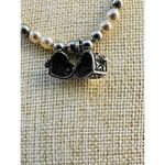 Valerie Parr Hill Faux Pale Pink Silver Tone Beaded Prayer Box Stretch Bracelet Photo 8