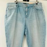 NYDJ Aline Dunes Light Blue Raw Hem Ankle Skinny Jeans Size 14 NWT Slimming Photo 7