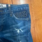 Juicy Couture  Shorts Blue Jean Y2K Cut Off Shorts Studded pocket size 28 Photo 3