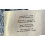 Gap Women's Shorts Linen Flat Front Pull On Elastic Waist Pockets Woven Blue XXL Photo 6