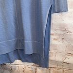 Free People  Dress Womens XS Blue Queen Of Hearts Oversized Hooded Shirt Dress Photo 3