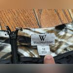Worthington  Black and Brown Patterned Mini Skirt Photo 4