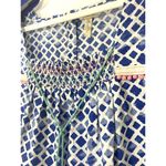 Matilda Jane Adventure Begins Womens Wandering Waters Top Blue Smocked Small Photo 5