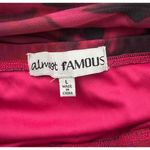 Almost Famous Women Large Ruched Red Midi Skirt Aesthetic Ruffles Lightweight Photo 3