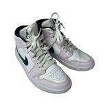Nike  Air Jordan 1 Mid Pink White Lace Up High Top Athletic Sneakers Shoes Sz 7.5 Photo 4