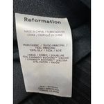 Reformation  Niri Silk Satin Draped Off Shoulder Long Sleeve Crop Blouse Top 10 Photo 3