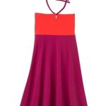prAna  Solana Colorblock Halter Convertible Dress in Pink & Orange Women’s Small Photo 0