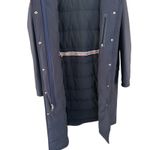Tory Burch  Sport Down Feather Parka Coat Navy Hooded Puffer Insulated Sz XS READ Photo 3