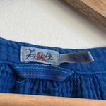 Faherty  Dream Cotton Gauze Matching Set Shirt & Shorts Size Small strong blue Photo 2