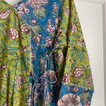Shobitam 6M Flare Lime Green & Ferozi Angrakha Anarkali Dress Multiple Size XL Photo 6