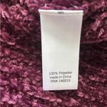 SO  Juniors Knitted Burgundy Long Sleeve Pullover Hoodie Photo 4