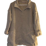 Soft Surroundings Women's Plus Size Beige Oversized Jacket 3/4 Sleeve Mid-Length Spring Photo 0